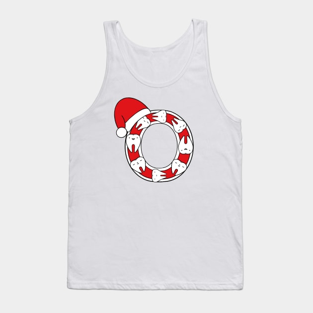 Letter O (Happimola Christmas Alphabet) Tank Top by Happimola